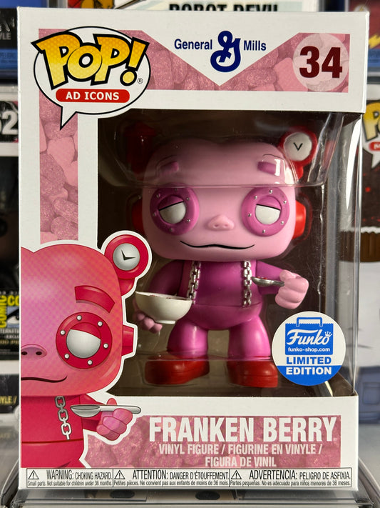Pop Ad Icons - Franken Berry (Cereal Bowl) (34) Vaulted Funko Shop Exclusive