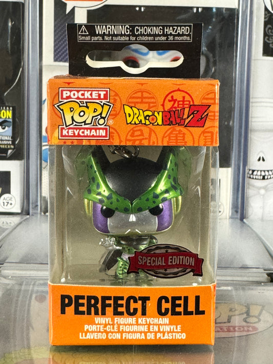 Dragonball Z - Perfect Cell Metallic Pocket Pop! Keychain Vaulted