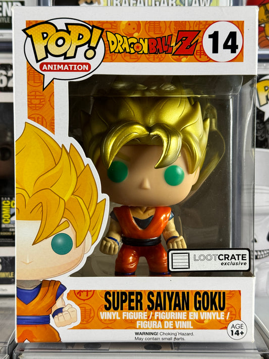 Dragonball Z - Super Saiyan Goku (Metallic) (14) Lootcrate Exclusive Vaulted