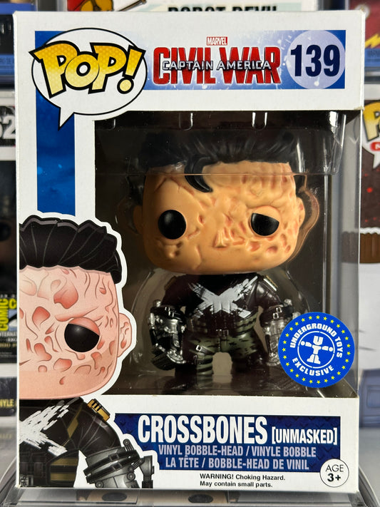 Marvel Capitán América Civil War - Crossbones (desenmascarado) (139) Exclusivo de juguetes subterráneos abovedados