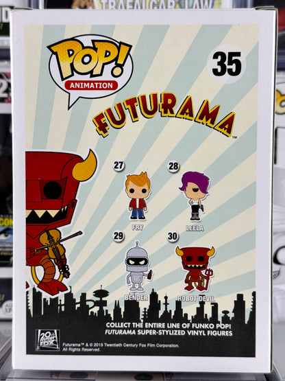 Futurama - Robot Devil (con violín) (35) Exclusivo de la convención de verano 2015 abovedado