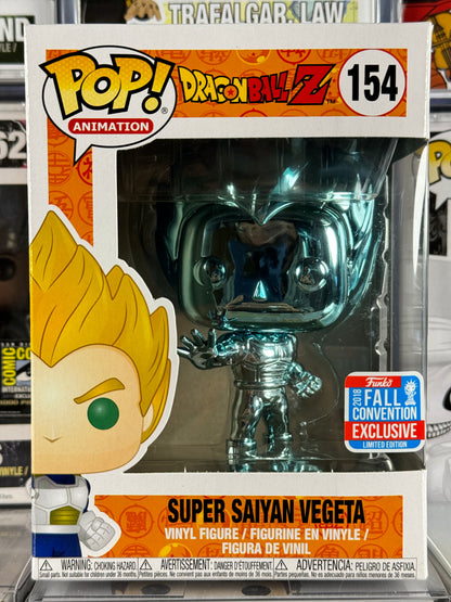 Dragonball Z - Super Saiyan Vegeta (Blue Chrome) (154) 2018 Fall Convention Vaulted