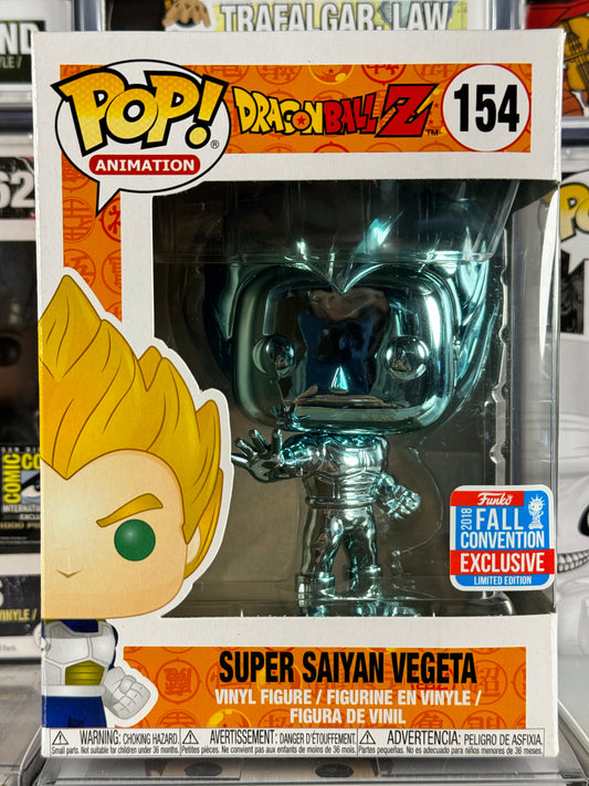Dragonball Z - Super Saiyan Vegeta (Blue Chrome) (154) 2018 Fall Convention Vaulted