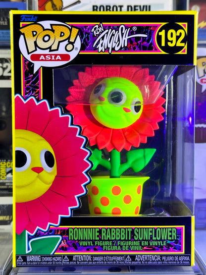 Pop Asia - Ron English - Ronnie Rabbit Sunflower (Blacklight) (192) Chinese Market Exclusive