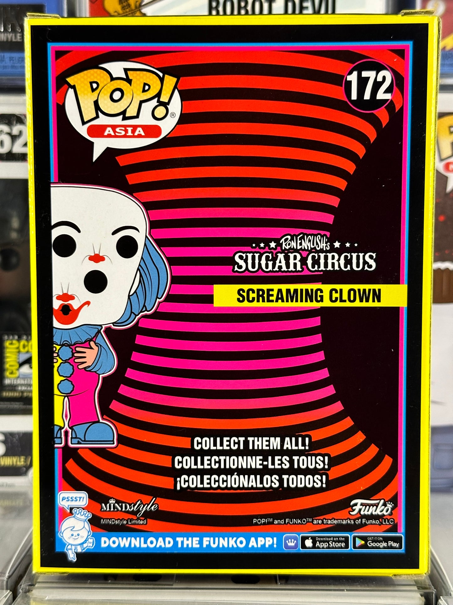 Pop Asia - Ron English - Screaming Clown (Blacklight) (172) Chinese Market Exclusive