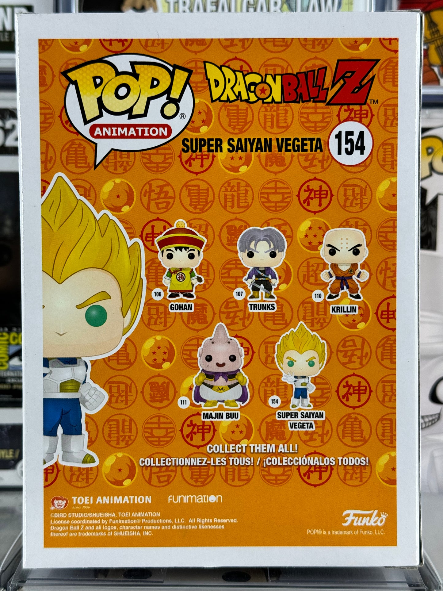 Dragonball Z - Super Saiyan Vegeta (Gold Chrome) (154) (2018 SDCC Toy Tokyo Exclusive) Vaulted