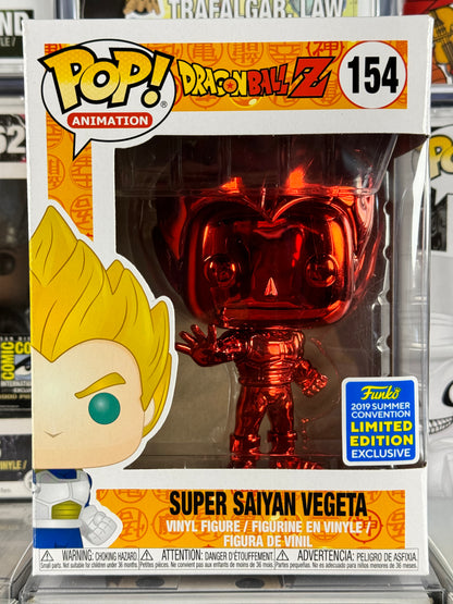 Dragonball Z - Super Saiyan Vegeta (Red Chrome) (154) (Exclusivo de la Convención de Verano de 2019) Bóveda
