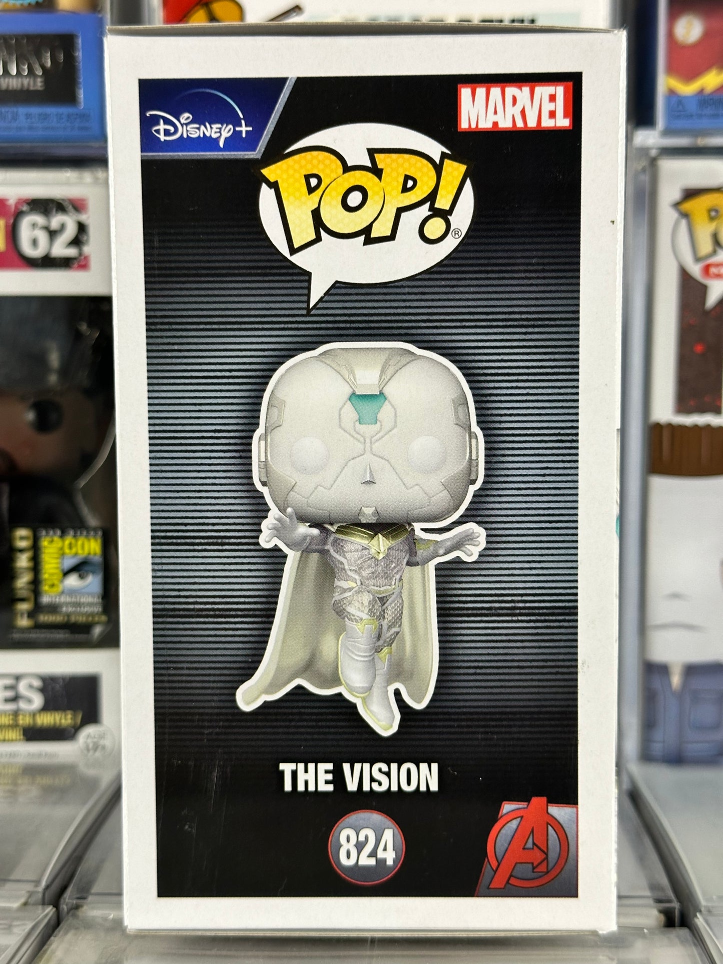 Marvel WandaVision - La visión (brilla en la oscuridad) (824) Pegatina exclusiva de WalMart