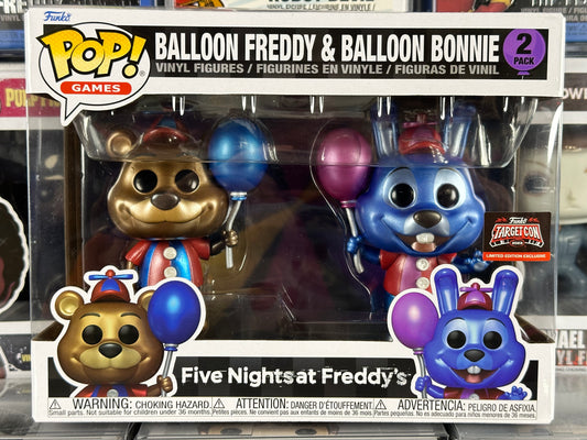 Five Nights at Freddy's - Balloon Freddy & Balloon Bonnie (Metallic) (2-Pack) Target Con Exclusive