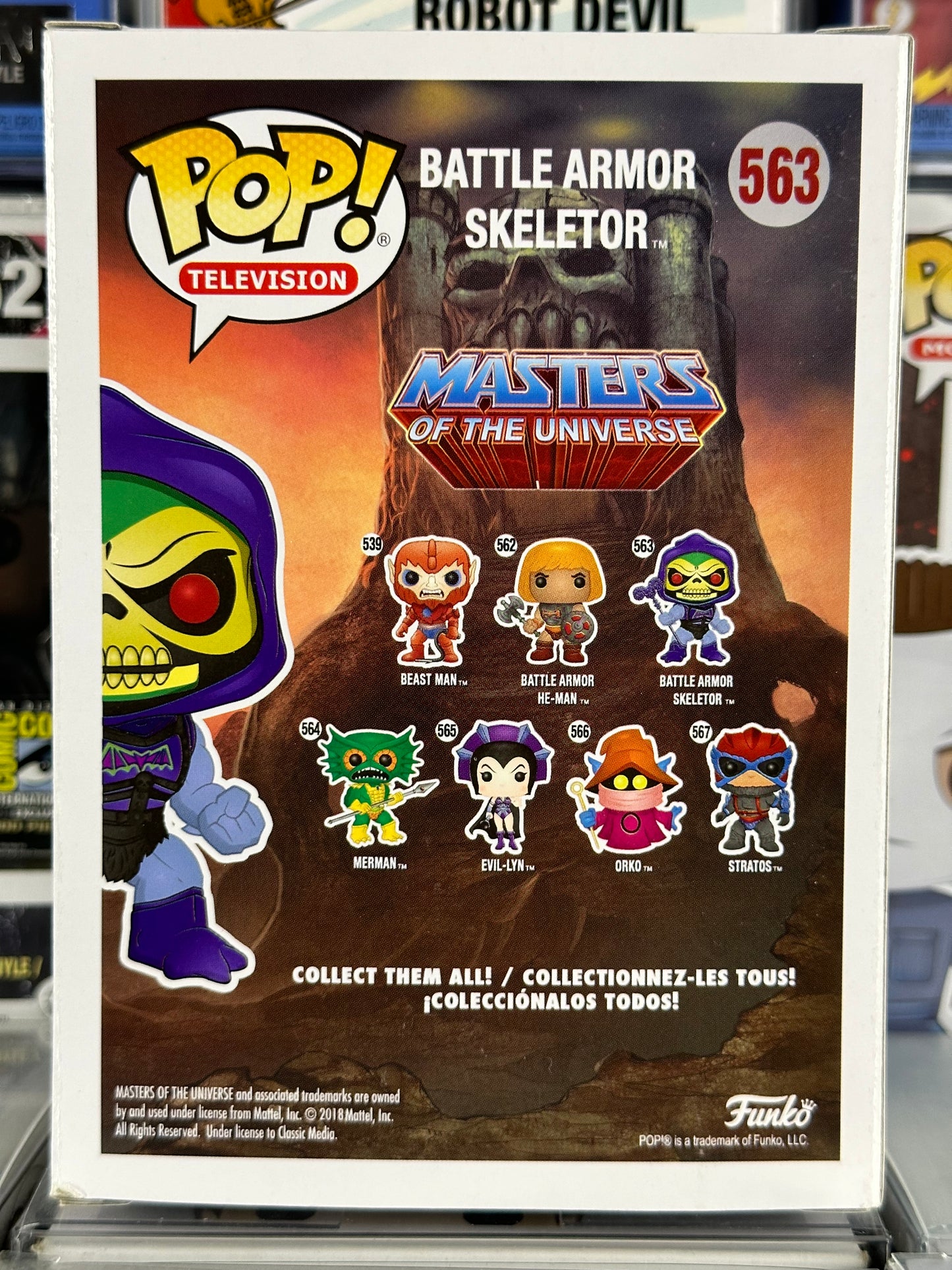 Masters of the Universe - Armadura de batalla Skeletor (metálica) (263) abovedada