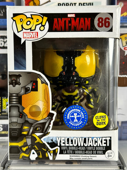 Marvel Ant-Man - Yellowjacket (brilla en la oscuridad) (86) Exclusivo de juguetes subterráneos abovedados