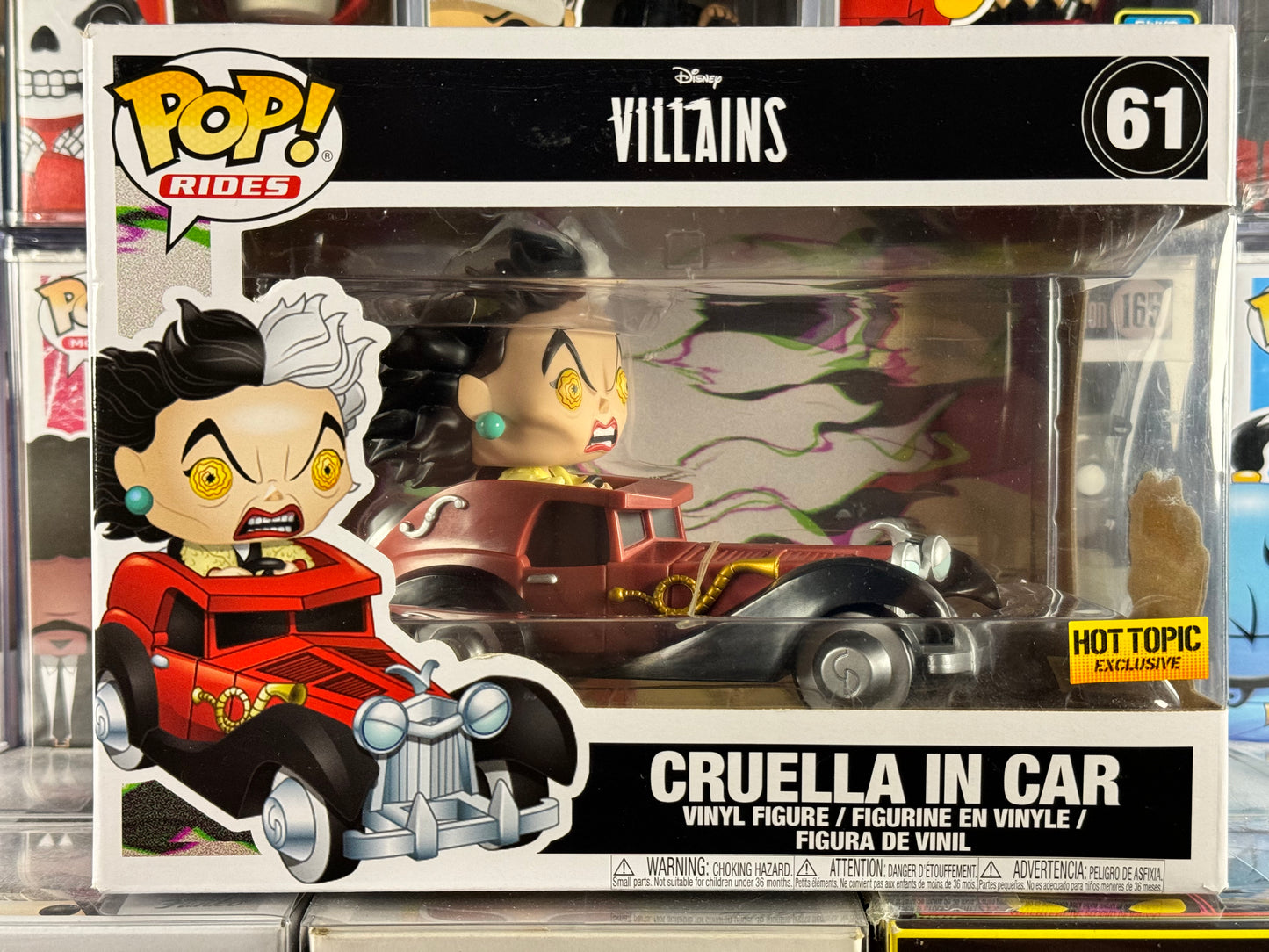 Disney Villians - Rides - 101 Dalmatians - Cruella in Car (61) Vaulted Hot Topic Exclusive