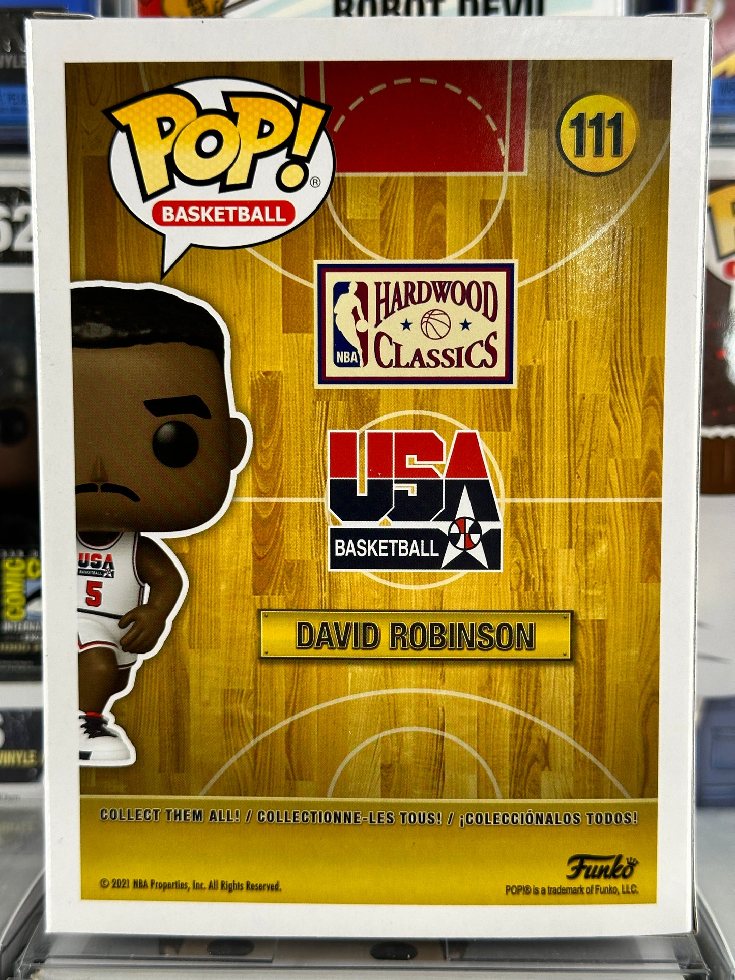 Baloncesto pop - Baloncesto de EE. UU. - David Robinson (111) Saltado