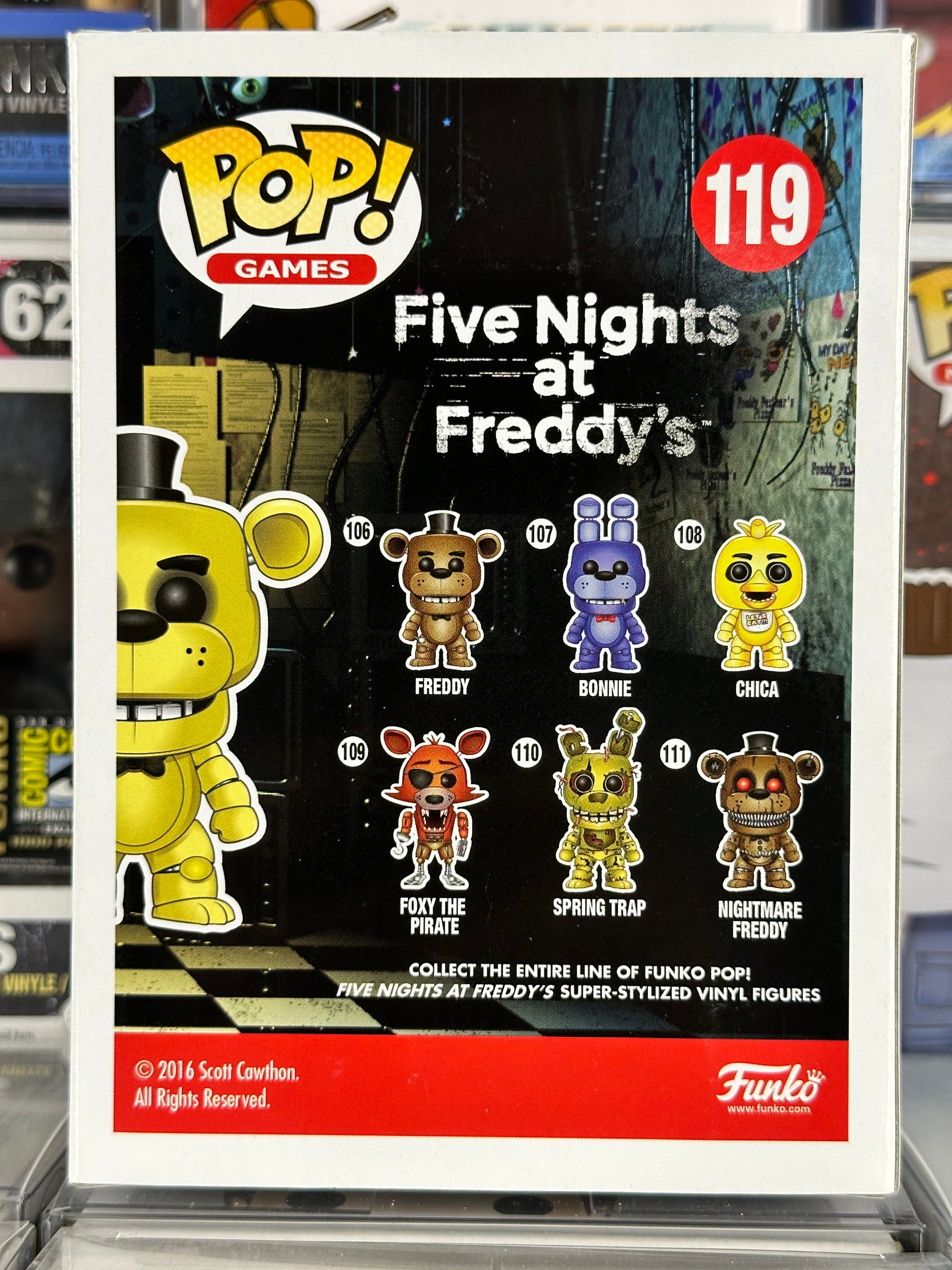 Five Nights At Freddy's - Golden Freddy (119) Vaulted 2016 Summer Conv –  Popsession