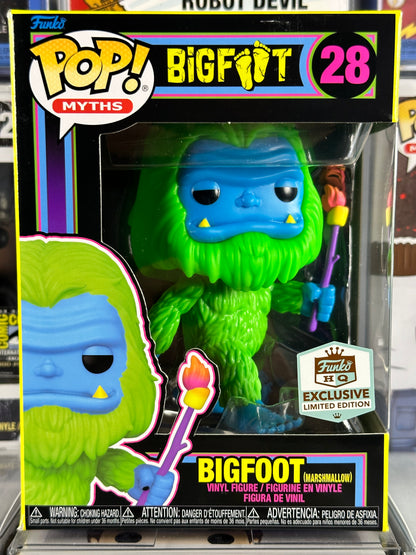 Mitos del pop - Bigfoot (Blacklight) (28) Exclusivo de Funko HQ