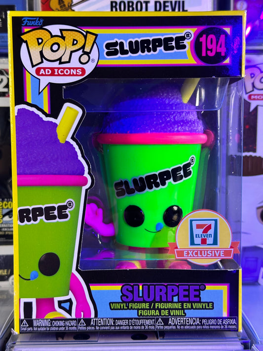 Pop Ad Icons - Slurpee (Green Cup) (Blacklight) (194) 7 Eleven Exclusive