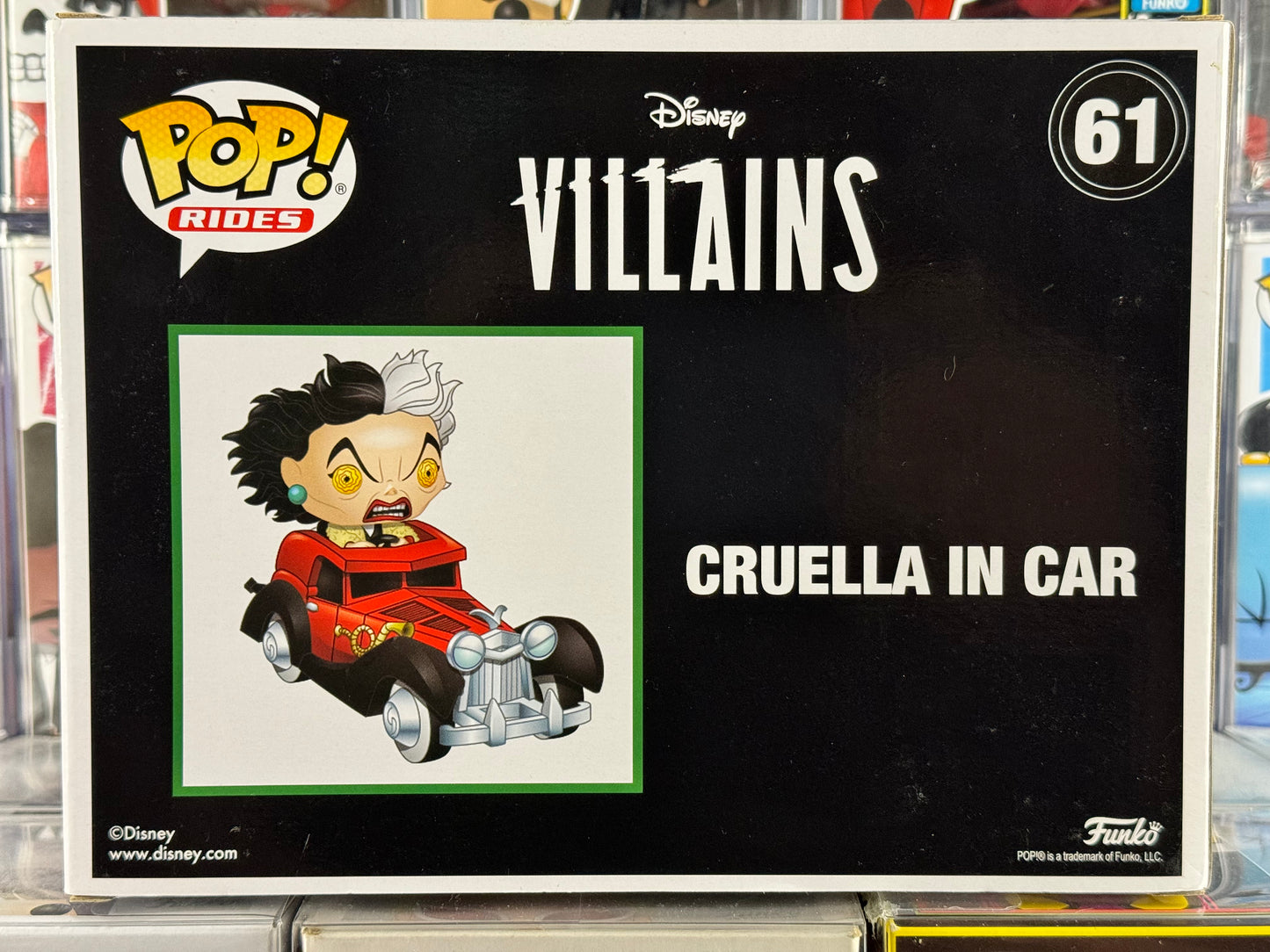 Disney Villians - Rides - 101 Dalmatians - Cruella in Car (61) Vaulted Hot Topic Exclusive