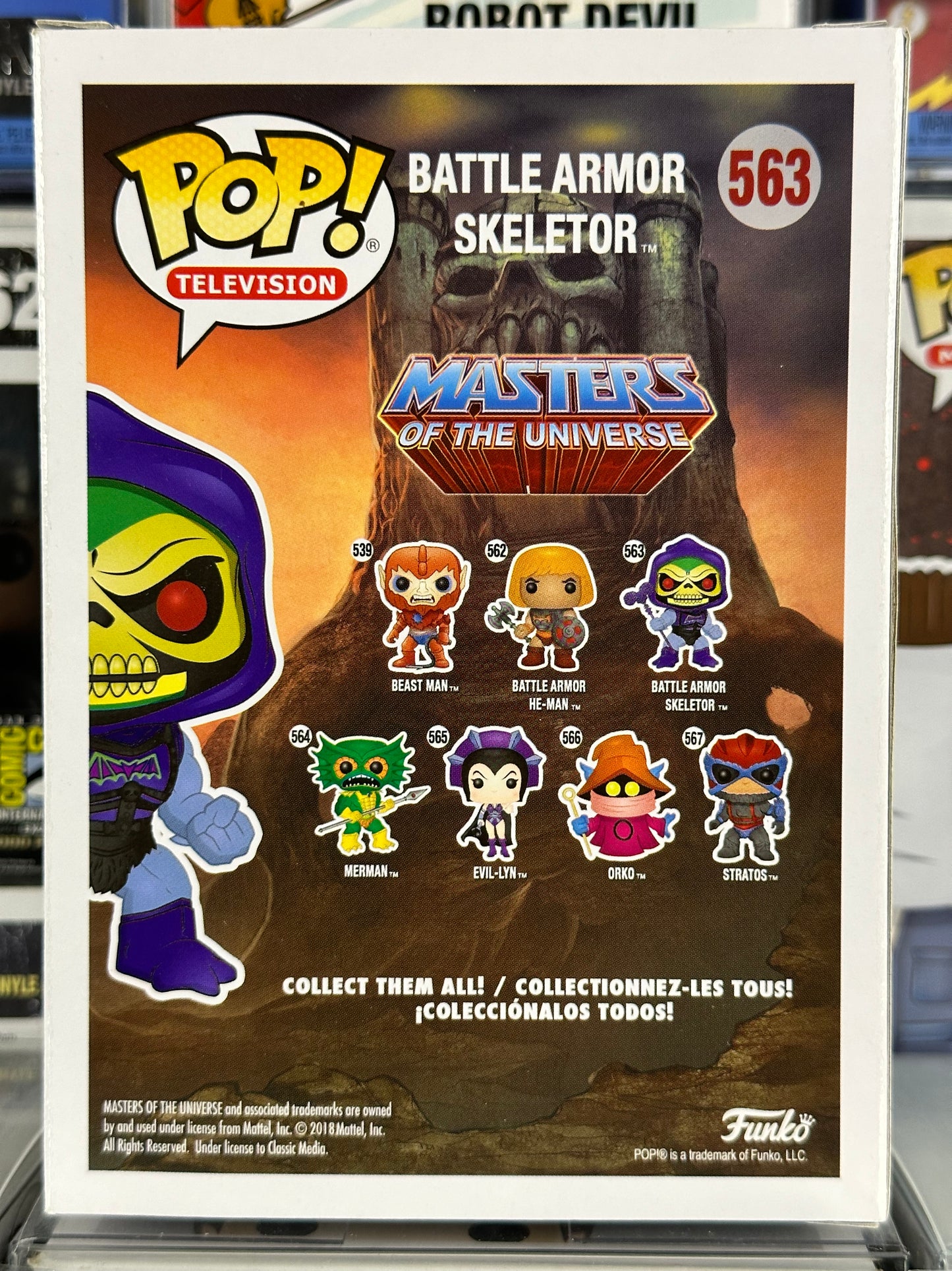 Masters of the Universe - Armadura de batalla Skeletor (metálica) (263) abovedada