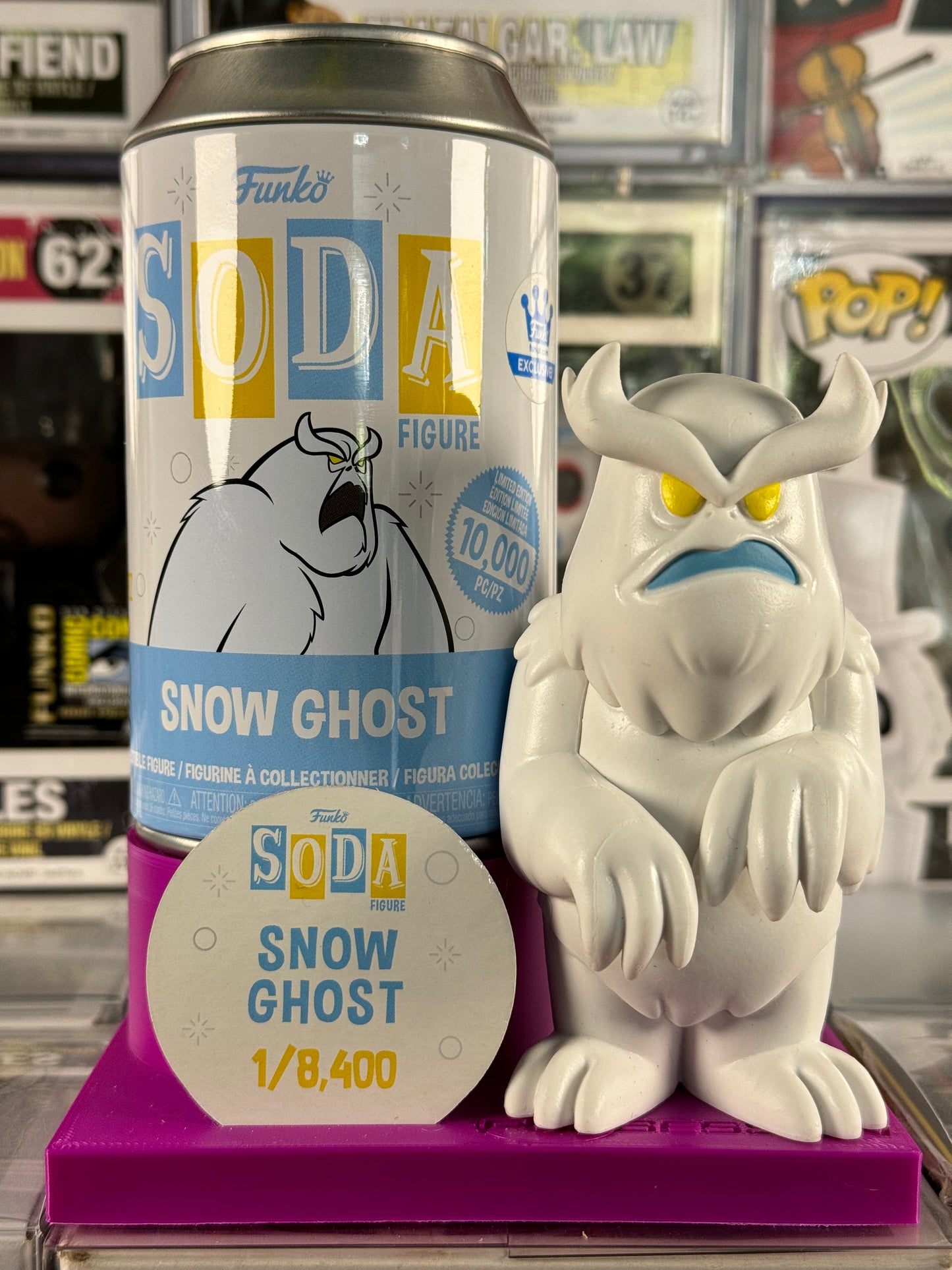 SNOW GHOST Funko Pop Soda 1 / 8400 Common no Chase Scooby Doo monstre p8 SNOW GHOST Funko Pop Soda 1 / 8400 Common no Chase Scooby Doo monstre p8