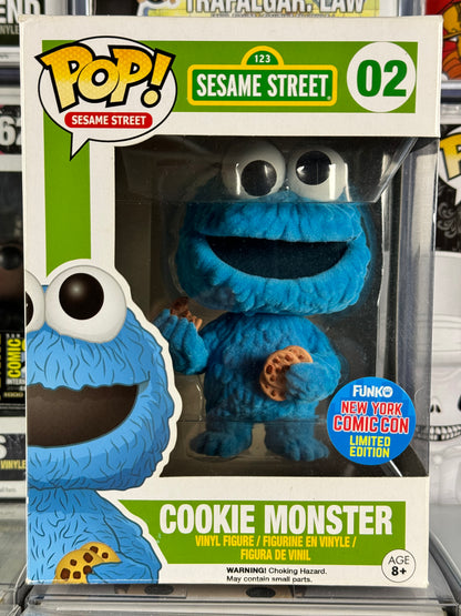 Pop Sesame Street - Cookie Monster (Flocked) (02) (New York Comic Con) Vaulted