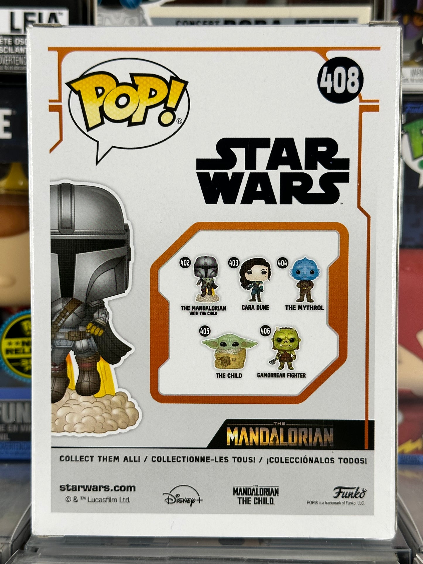 Star Wars - The Mandalorian (Volador) (Brilla en la oscuridad) (408) Funko Insider Club