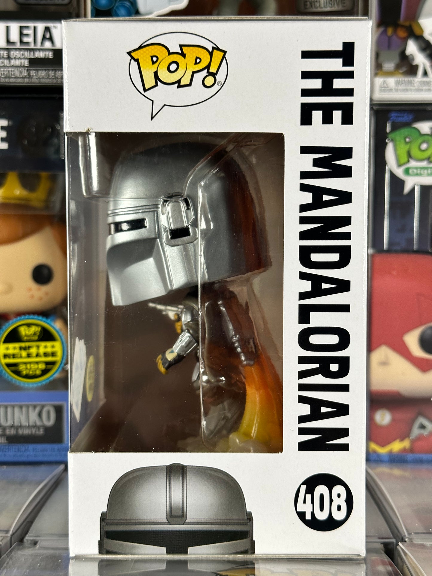 Star Wars - The Mandalorian (Volador) (Brilla en la oscuridad) (408) Funko Insider Club