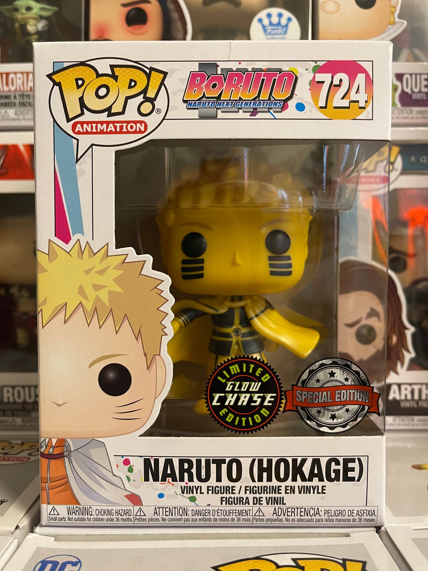 Boruto Naruto Next Generations - Naruto (Hokage) (Glow in the Dark) (724) GLOWING CHASE