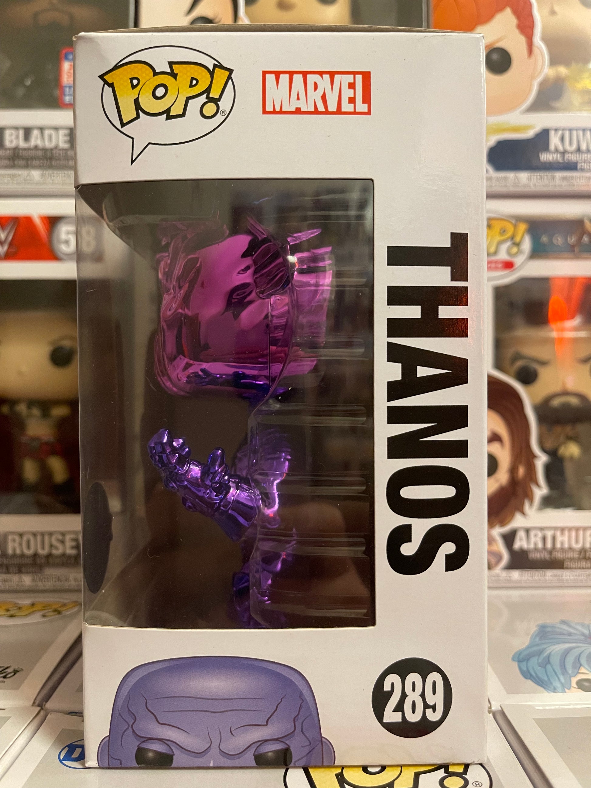 Thanos Funko Pop Marvel Purple Chrome Thanos 2018 Funko Pop Thanos