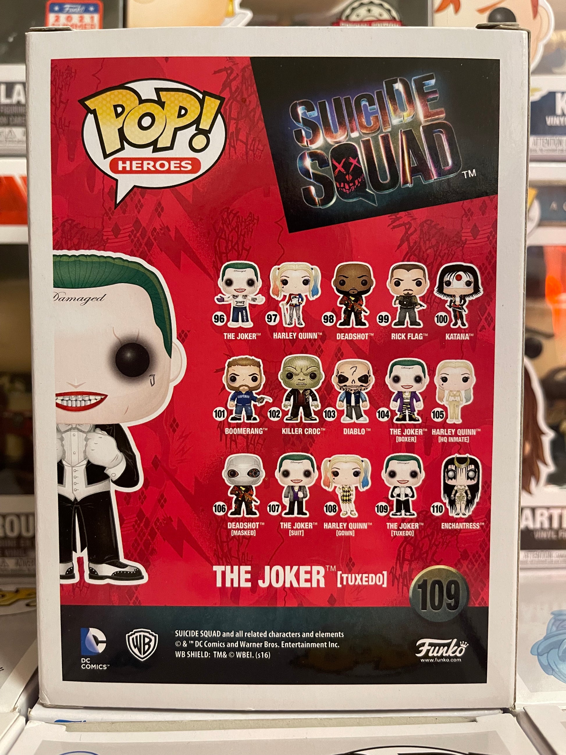 Funko Pop! Suicide Squad #109 The Joker (Tuxedo) Exclusive