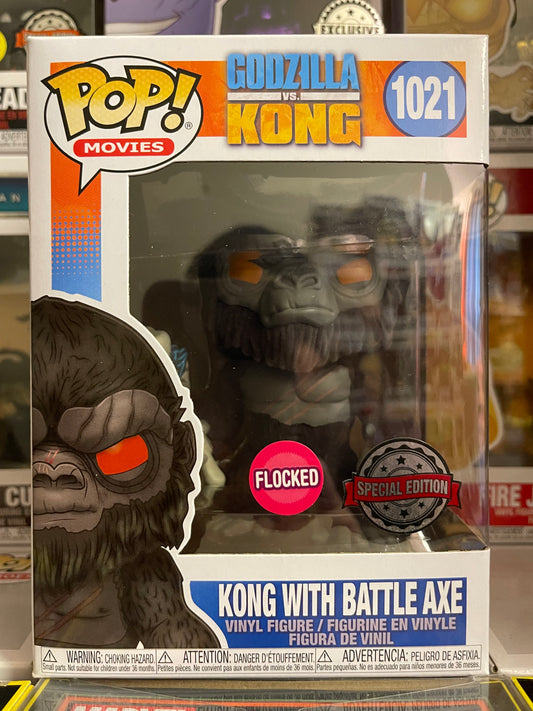 Godzilla VS Kong - Kong with Battle Axe (Flocked) (1021)