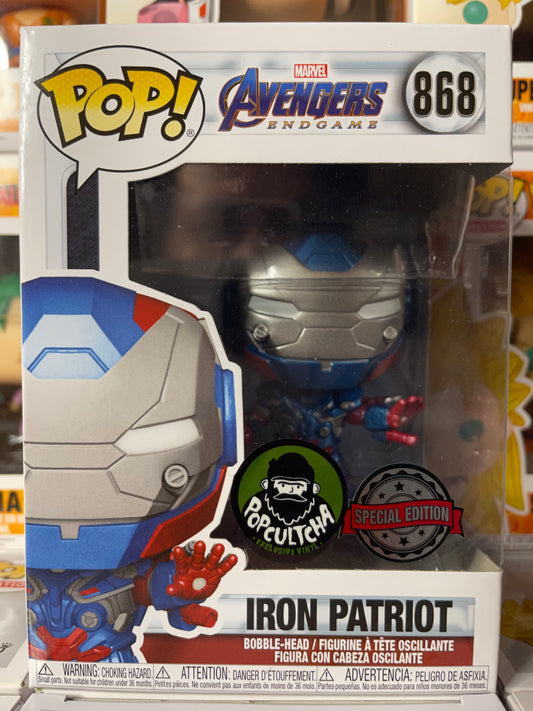 Marvel Avengers Endgame - Iron Patriot (Metálico) (868) Popcultcha
