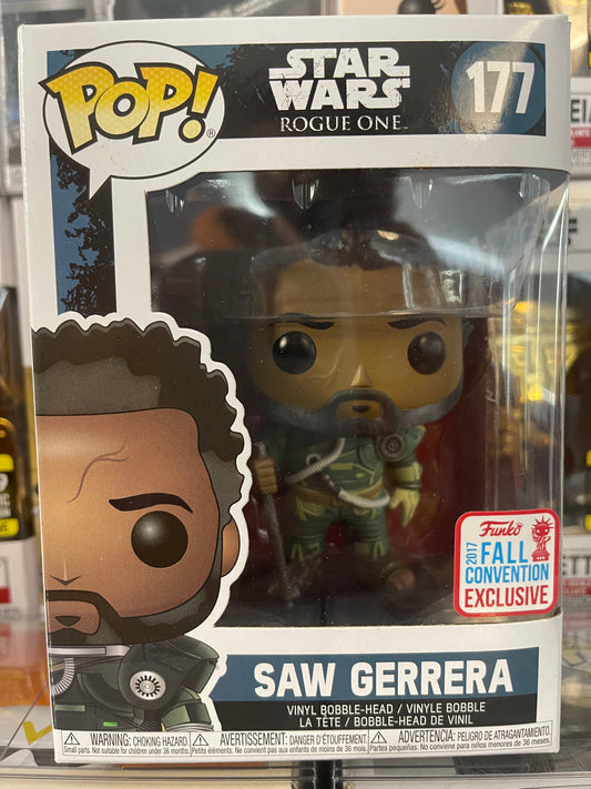 Star Wars Rogue One - Saw Gerrera (With Hair) (177) (2017 Fall Convention Exclusive) Vaulted