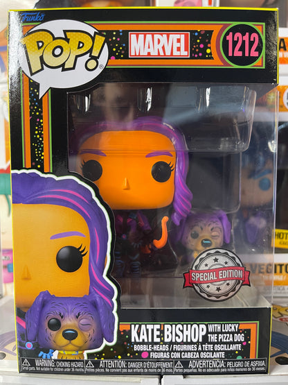 Marvel - Kate Bishop with Lucky the Pizza Dog (Blacklight) (1212)