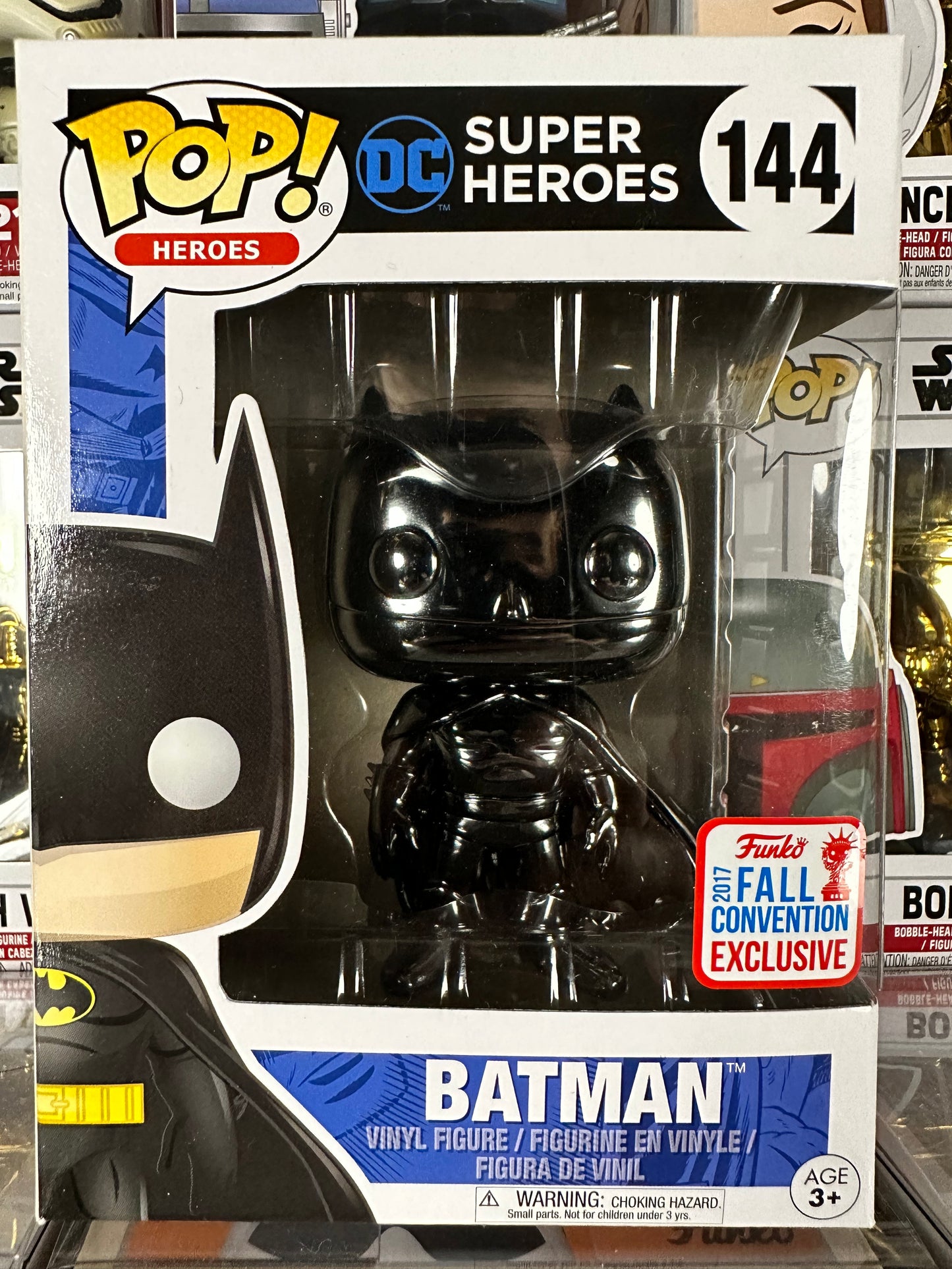 DC Super Heroes - Batman (Black Chrome) (144) [Fall Convention] Vaulted