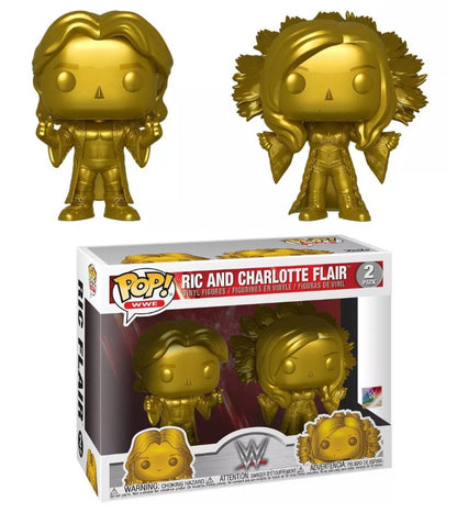 WWE - Ric and Charlotte Flair (Gold) (2-Pack) Vaulted
