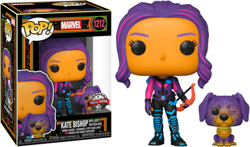 Marvel - Kate Bishop with Lucky the Pizza Dog (Blacklight) (1212)