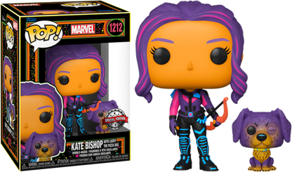 Marvel - Kate Bishop con Lucky the Pizza Dog (Blacklight) (1212)