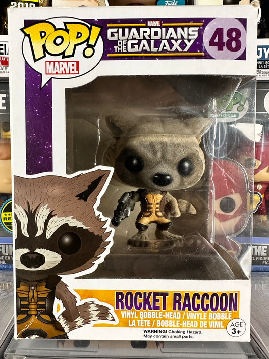 Marvel Guardianes de la Galaxia - Rocket Raccoon (Flocked) (48) Bóveda
