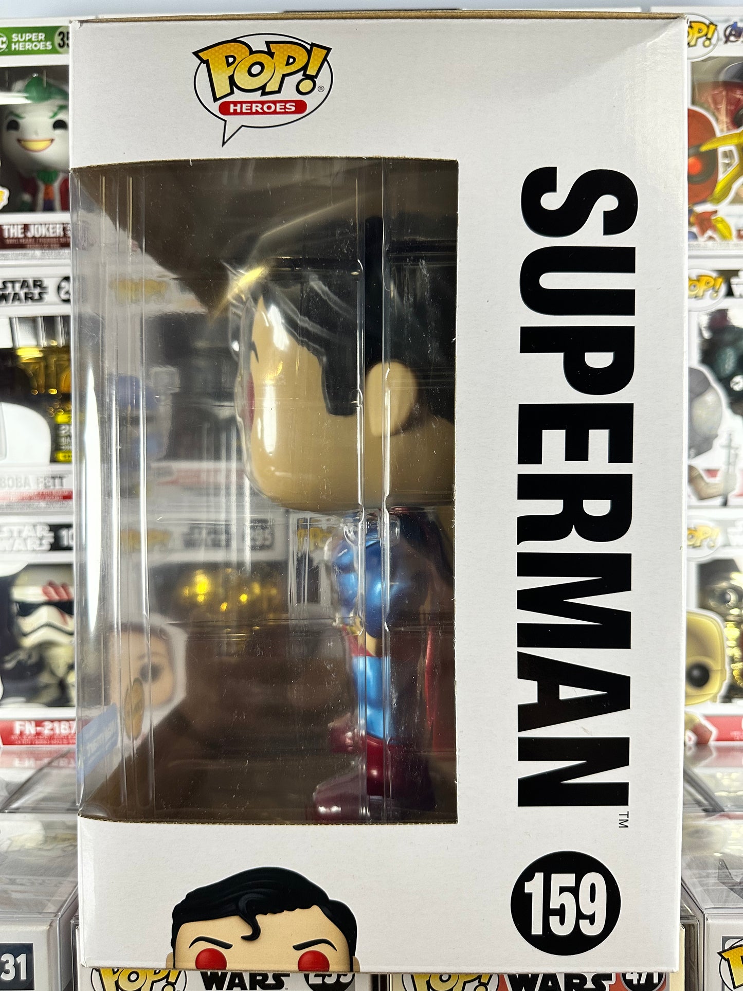 DC Superman - 10" - Classic Superman (Metallic) (159) WalMart CHASE