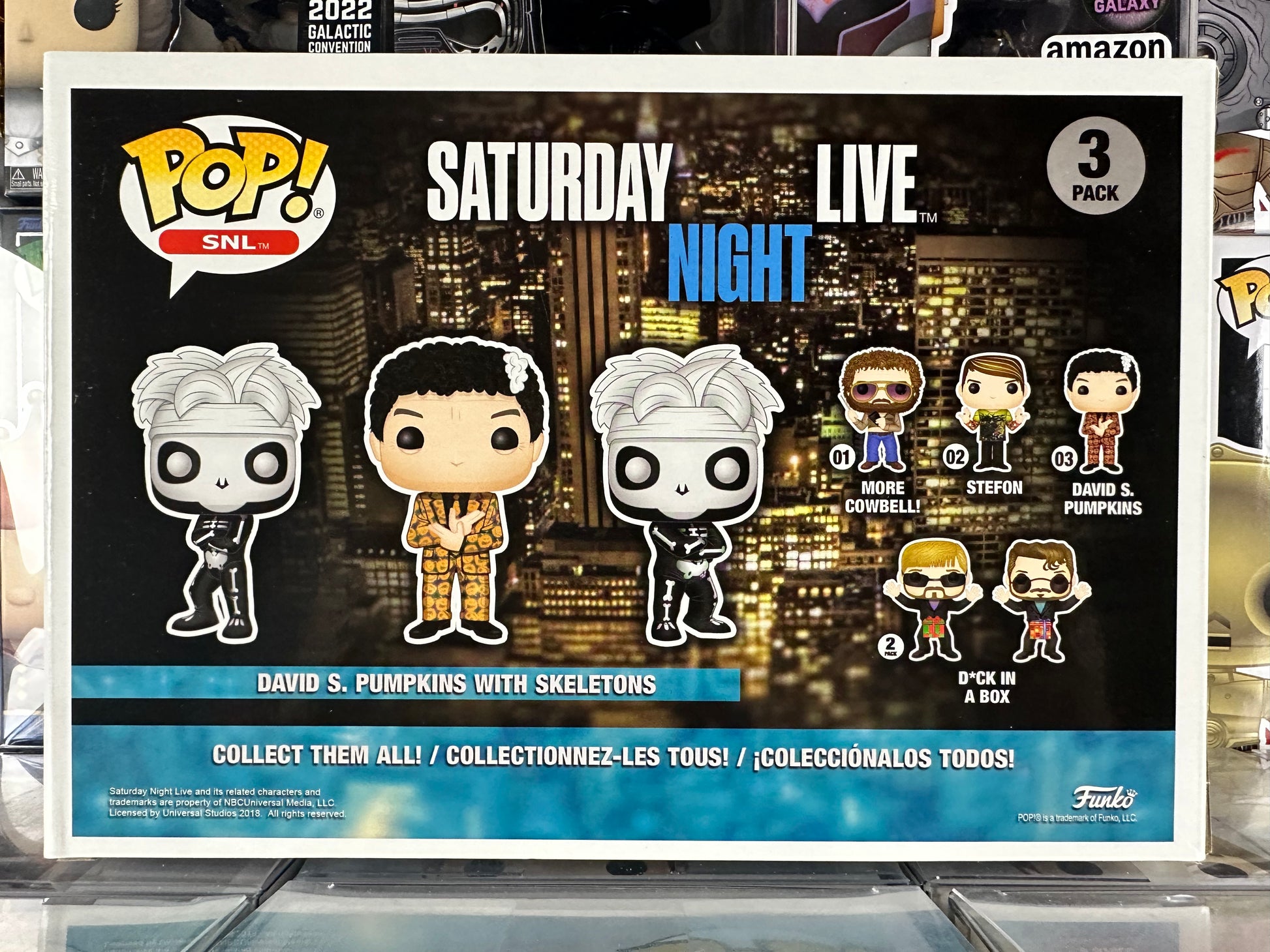 SNL David S Pumpkins With Skeletons Glow in the Dark 3 Pack Funk Popsession