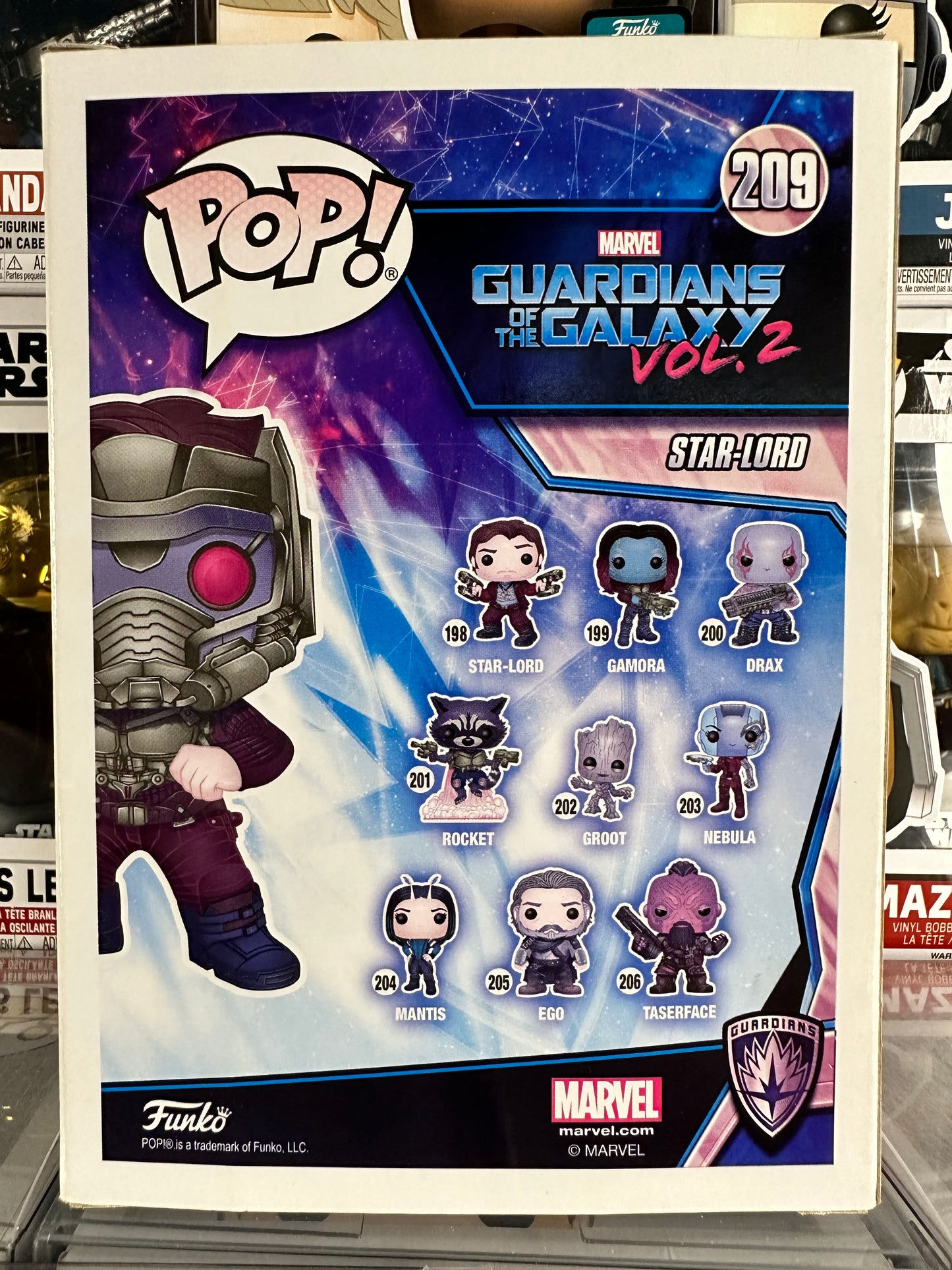 Marvel Guardianes de la Galaxia Vol. 2 - Star Lord (con Aero Rig) (209) Saltado