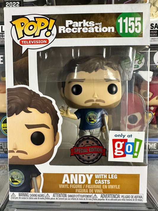 Parks and Recreation - Andy (w/ Leg Casts) (1155) Go! Exclusive