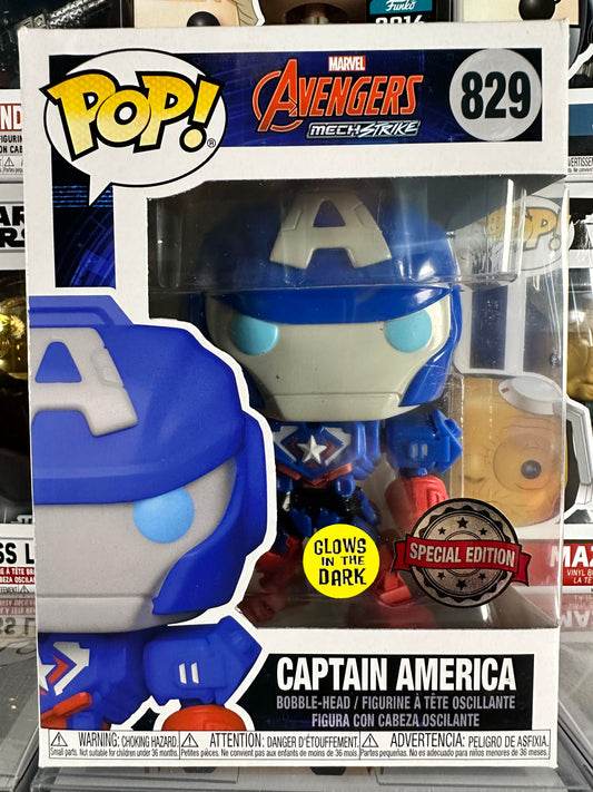 Marvel Mech Strike - Capitán América (Brilla en la oscuridad) (829)