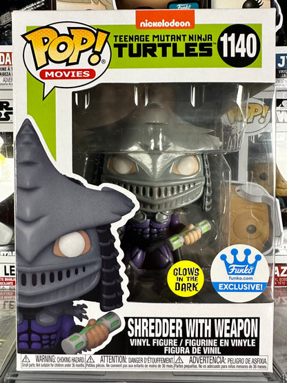 Teenage Mutant Ninja Turtles - Shredder With Weapon (Glow in the Dark) (1140) Funko Shop Exclusive