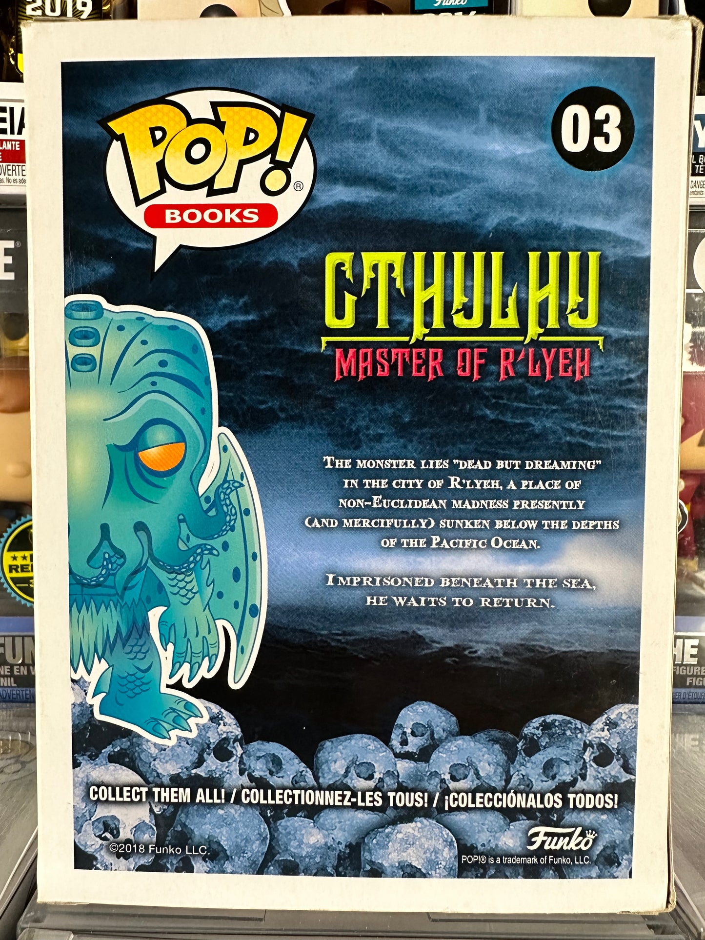 Libros Pop - HP Lovecraft - Cthulhu (Verde Neón) (03) ¡BAM! Exclusivo abovedado