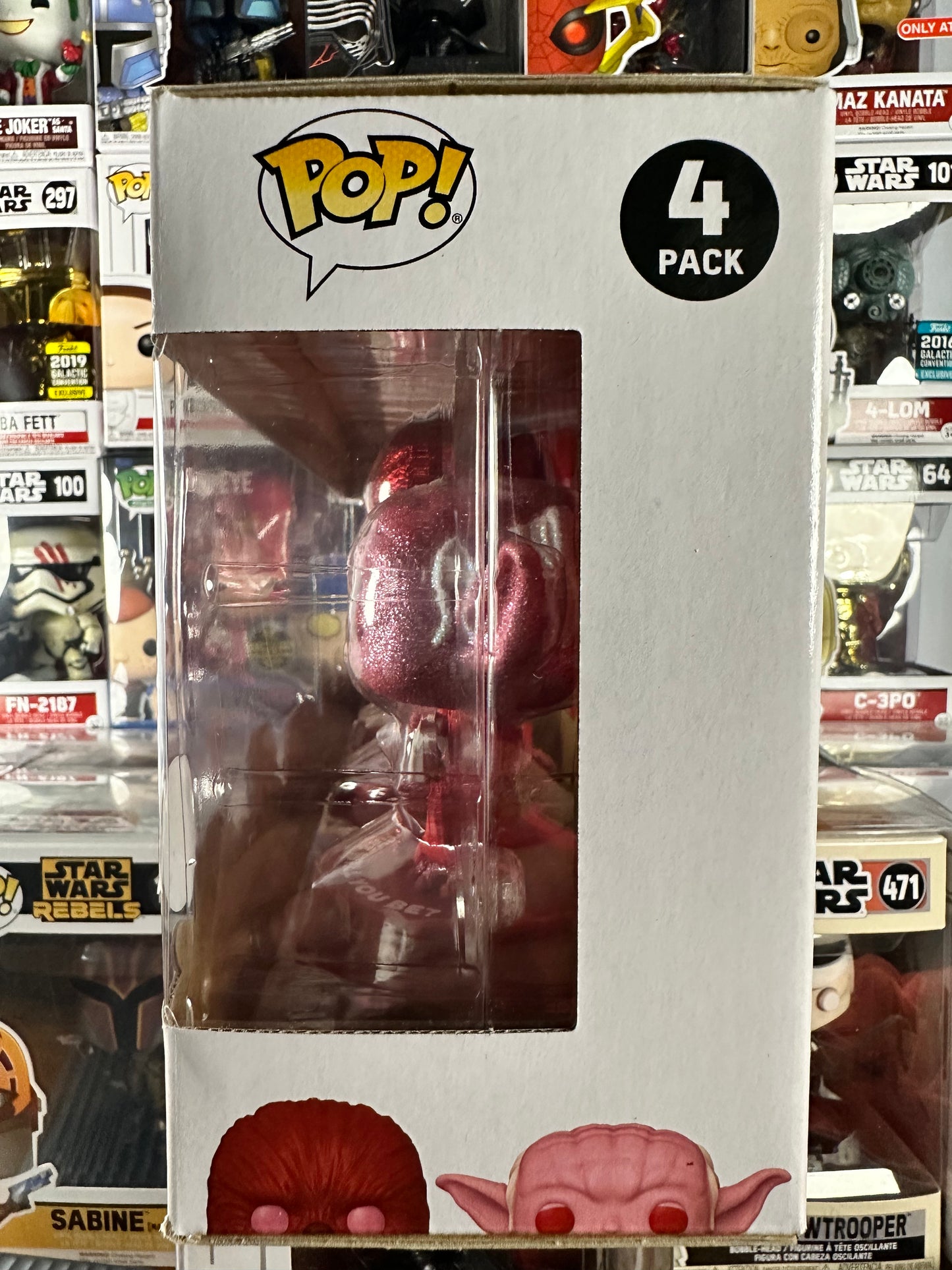 Star Wars - Darth Vader, Stormtrooper, Chewbacca, Yoda (Diamond Valentine) (paquete de 4)
