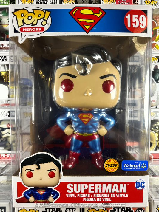DC Superman - 10" - Superman clásico (metálico) (159) WalMart CHASE