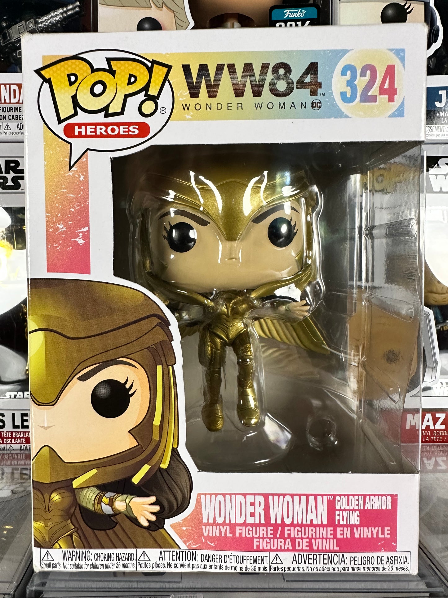 DC Wonder Woman 84 - Wonder Woman (Golden Armor Flying) (Metallic) (324)