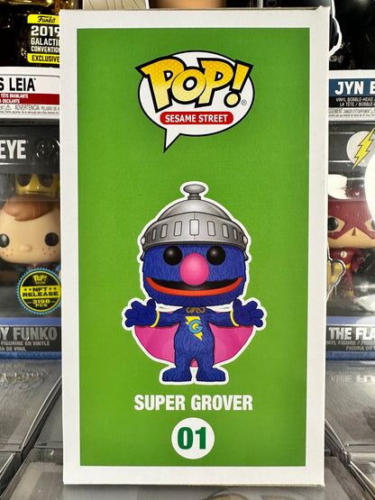 Pop Sesame Street - Super Grover (Flocked) (01) (Funko 5000Pc) Vaulted