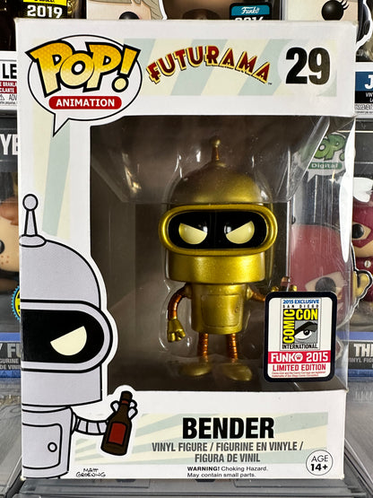 Futurama - Bender (Gold) (29) 2015 SDCC Exclusive Vaulted